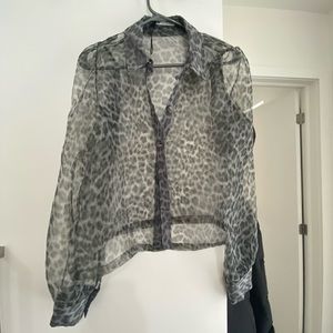 Zara sheer blouse